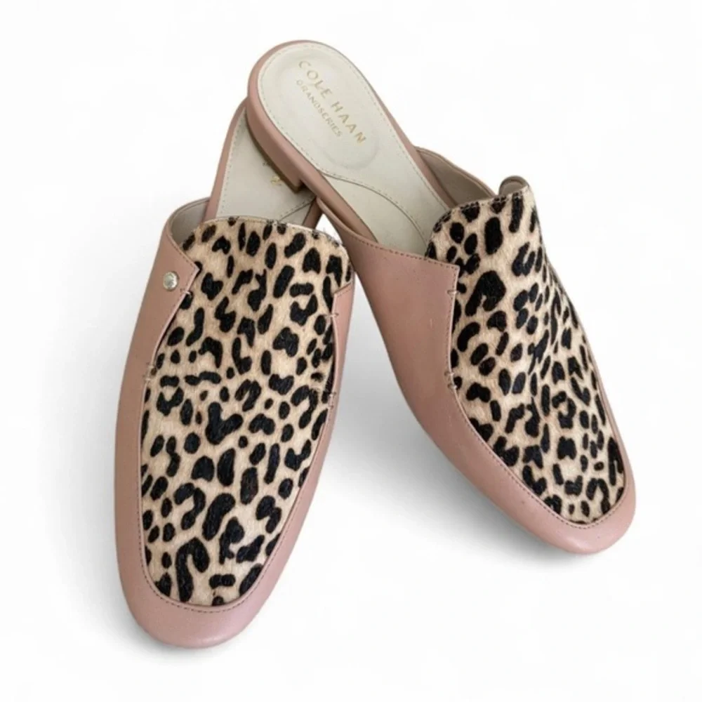 Cole Haan Women's Mules in Leopard and Pink - Picture 1 of 5